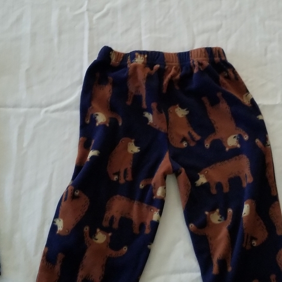 Carters 2T Blue & Brown Bear Print 2 piece Pajamas - Picture 2 of 3